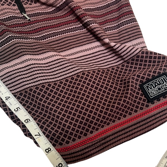 MAUI & SONS Men’s Board Shorts M Pocket Drawstring & Hook/loop Closure Men 32 - Picture 9 of 11